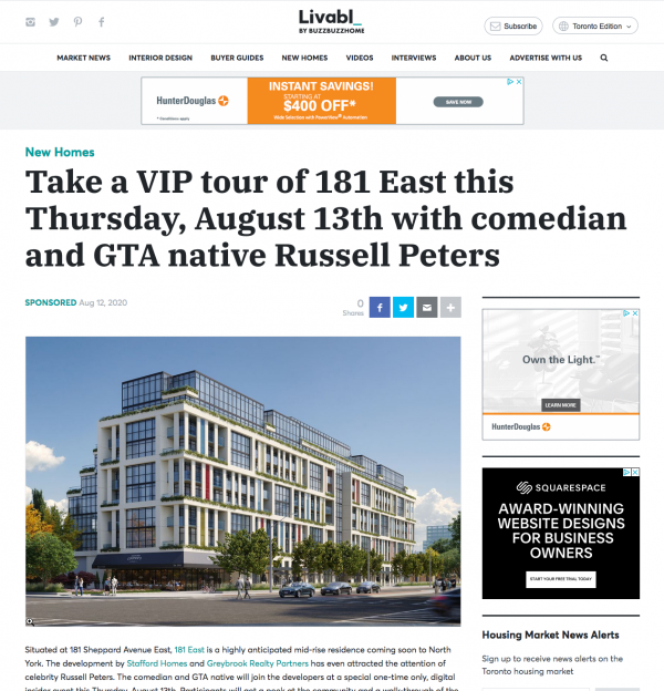 Take a VIP Tour of 181 East with Russell Peters      